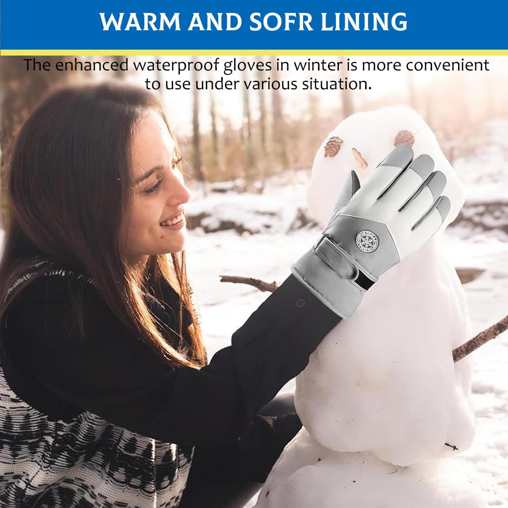 GUSTAVE® Winter Gloves for Women - Warm, Splashproof, Windproof, Touch Screen Riding Gloves with Anti-Slip Grip and Premium Fabric for Hiking and Outdoor Activities, Purple GUSTAVE® Winter Gloves for Women - Warm, Splashproof, Windproof, Touch Screen Riding Gloves with Anti-Slip Grip and Premium Fabric for Hiking and Outdoor Activities, Purple